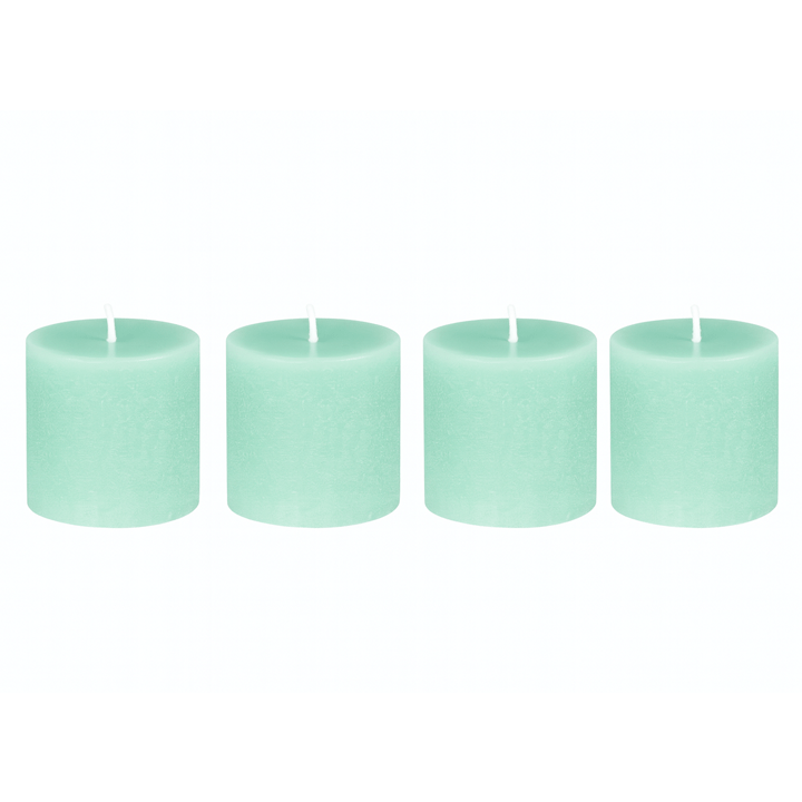 GREEN RUSTIC VOTIVE CANDLE 4.5CM X4