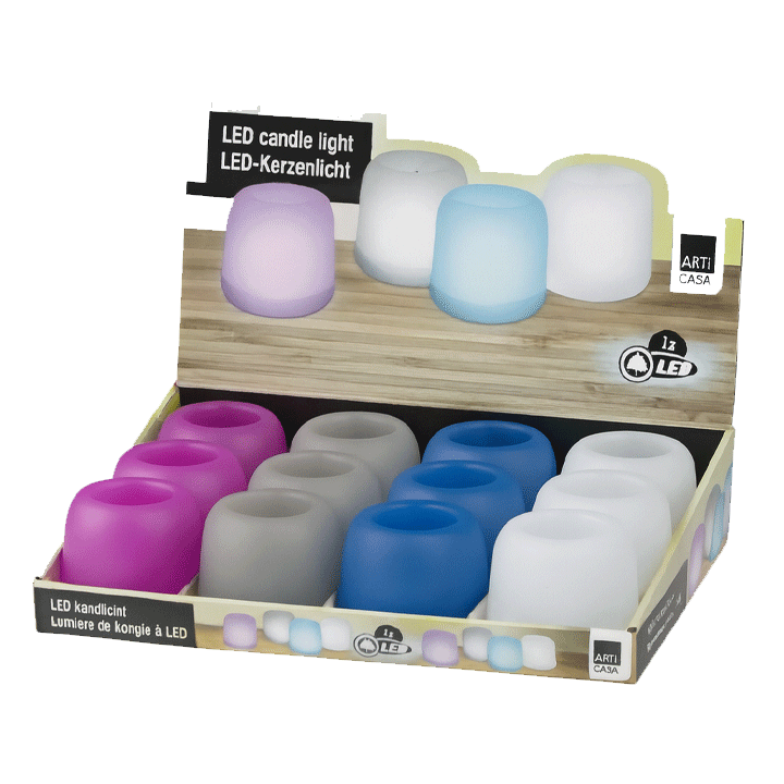 CANDLE LIGHT 1LED 4ASS ABS