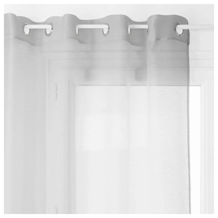 NET CURTAIN MOLY GREY 135X240