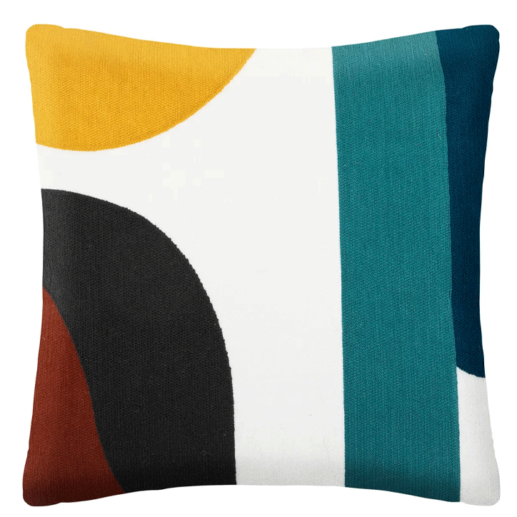 CUSH EMBROD HARY MULITCO 45X45