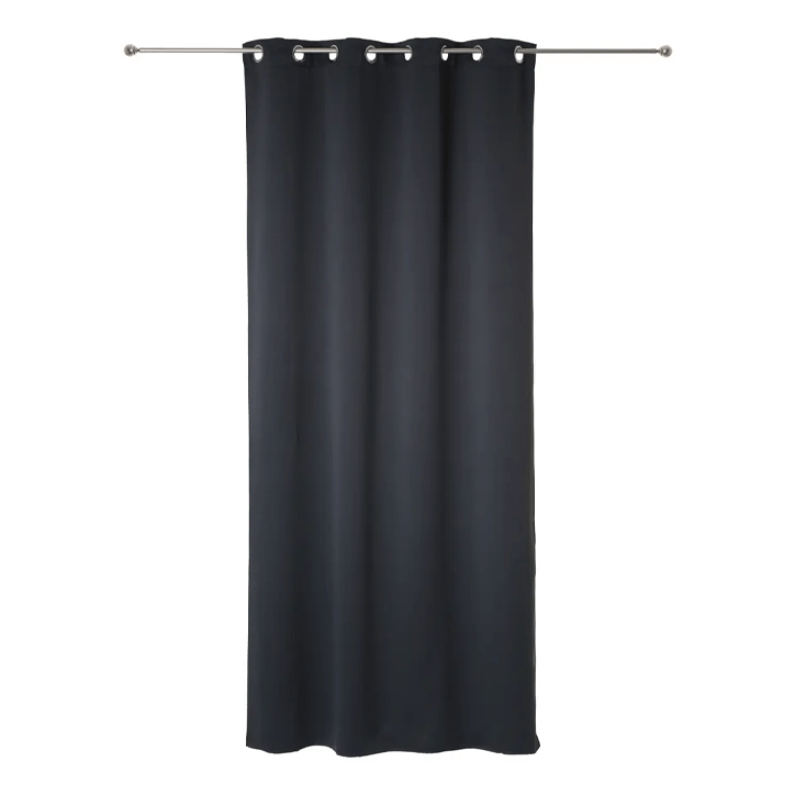BLACKOUT CURTAIN DARK GREY 135X240 X2