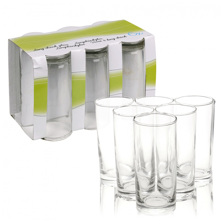 LONG DRINK GLASS 25CL 6PCS