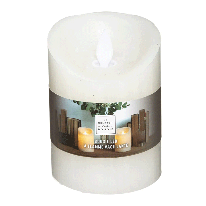CANDLE CREAM WHITE LED 150GR