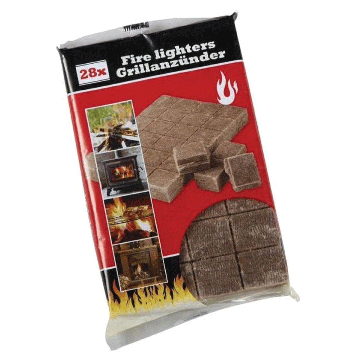 BBQ FIRE LIGHTERS 28PCS WOOD