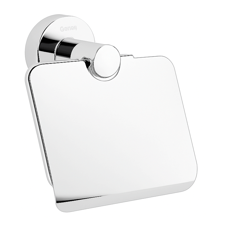 SONIA TOILET ROLLL HOLDER WITH COVER ASTRAL CHROME