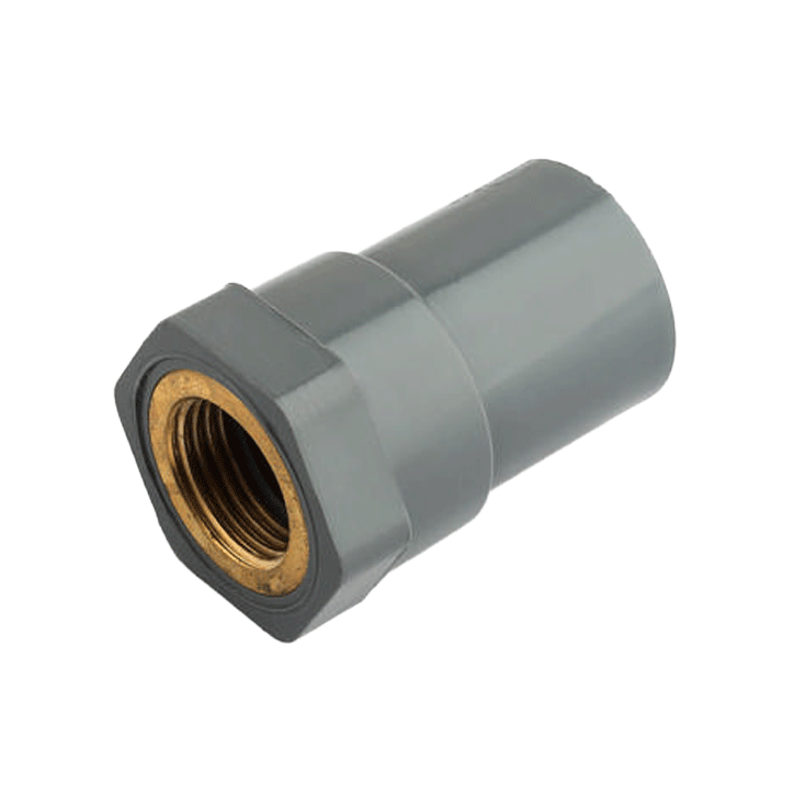 ADAPTOR UPVC GREY THREADED FEMALE 20MMX1/2'' BSP K6743