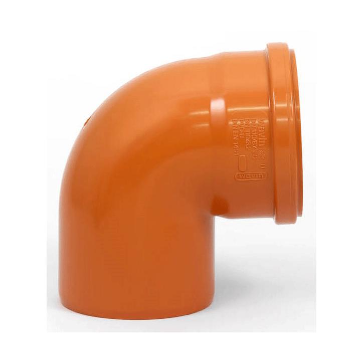 BEND UPVC 110MM 87 CYS EN 1401 SDR41 R/R {LEMOS}