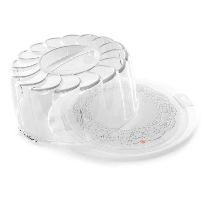 CAKE HOLDER WHITE 28CM DISPLAY