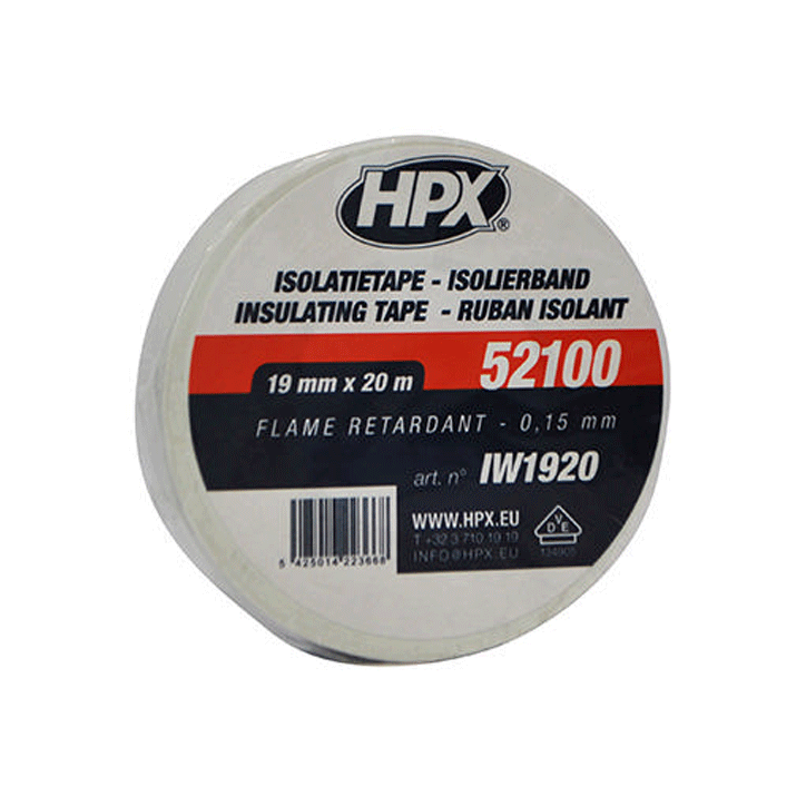 HPX INSULATING TAPE WHITE 19MMX20M