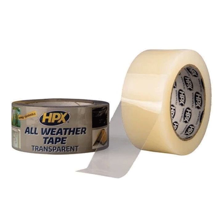 HPX ALL WEATHER TAPE CLEAR 48MMX25M