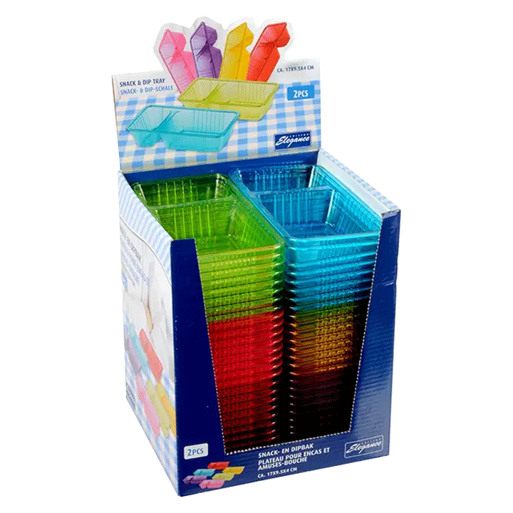 SNACK & DIP TRAY 2PCS