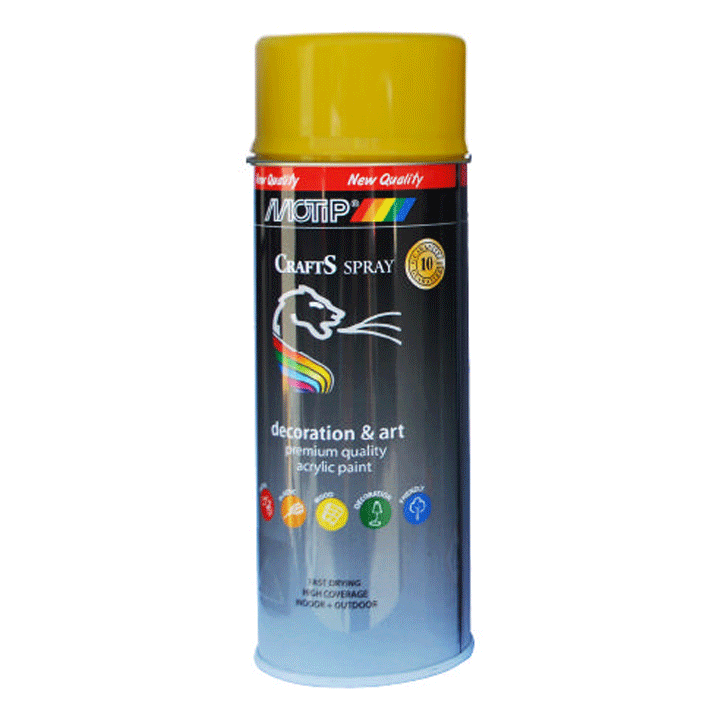 MOTIP CRAFTS YELLOW RAL-1021 400ML