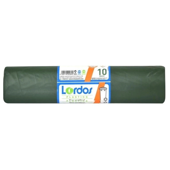 BAGS ON ROLL HD 85X110X0,035 OLIVE GREEN