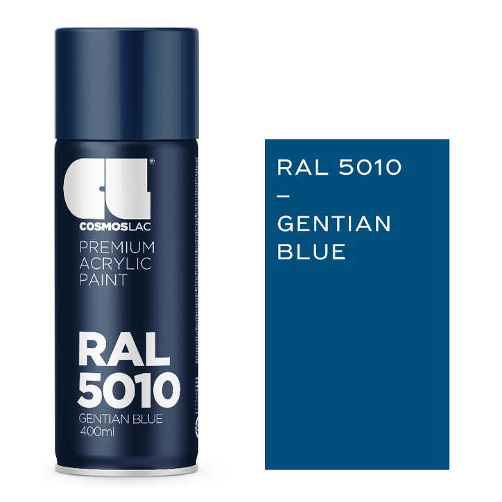 SPRAY GENTIAN BLUE RAL5010 N316 400ML COSMOSLAC