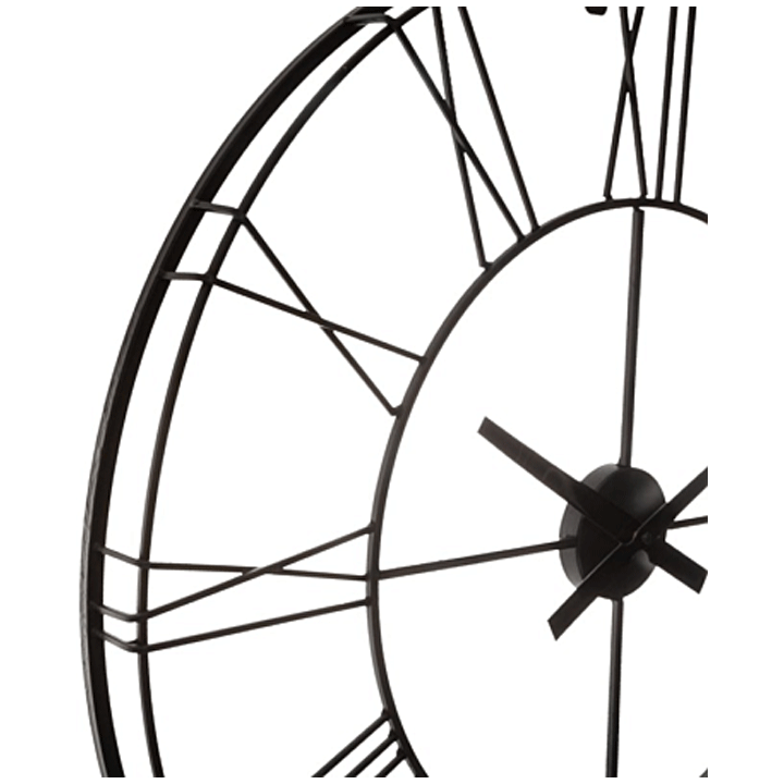 3D METAL CLOCK D70 BLACK
