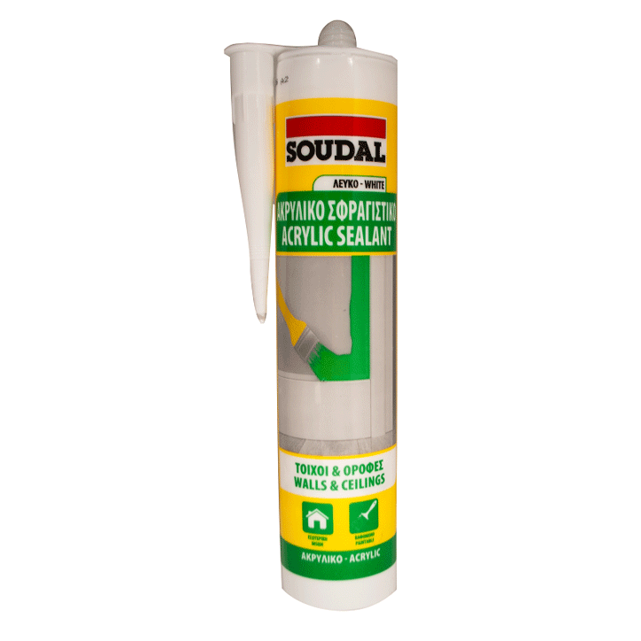 SOUDAL ACRYLIC SEALANT WHITE 280ML