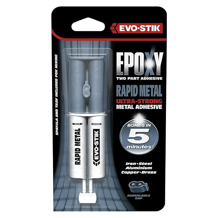 EPOXY RAPID METAL SYRINGE 25ML EVOSTIK