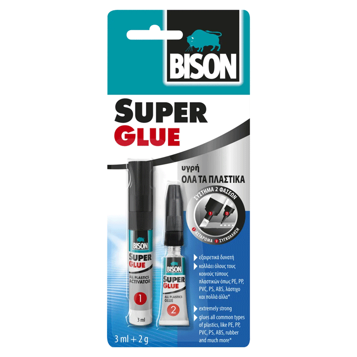 BISON SUPER GLUE ALL PLASTIC