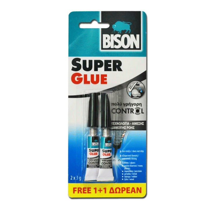 BISON SUPER GLUE CONTROL CARD 3G 1+1