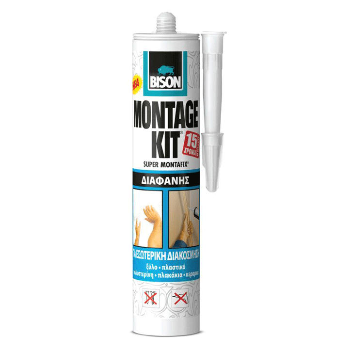 BISON MONTAGE KIT CLEAR 310ML