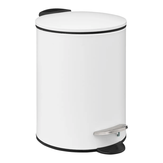 SOFTCL 3L DUSTBIN  WHITE