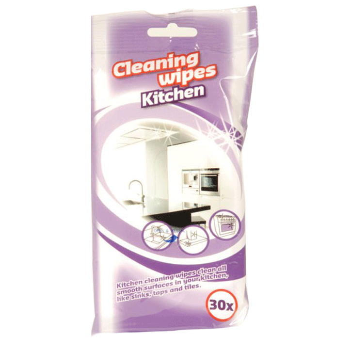 CLEANING WIPES 30PCS 18X20CM KITCHEN
