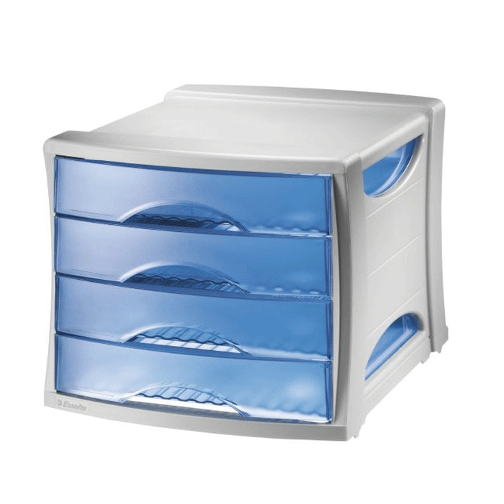 ESSELTE INTEGO 4-DR UNIT GR/TR BL ,39840