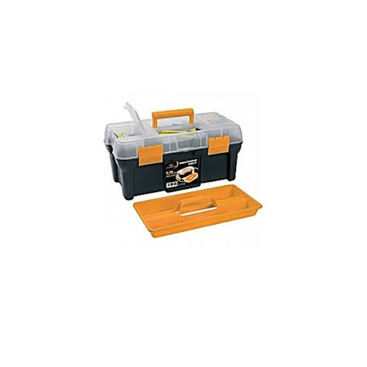 PLASTIC TOOL BOX 18" 450X238X210MM WITH TRAY