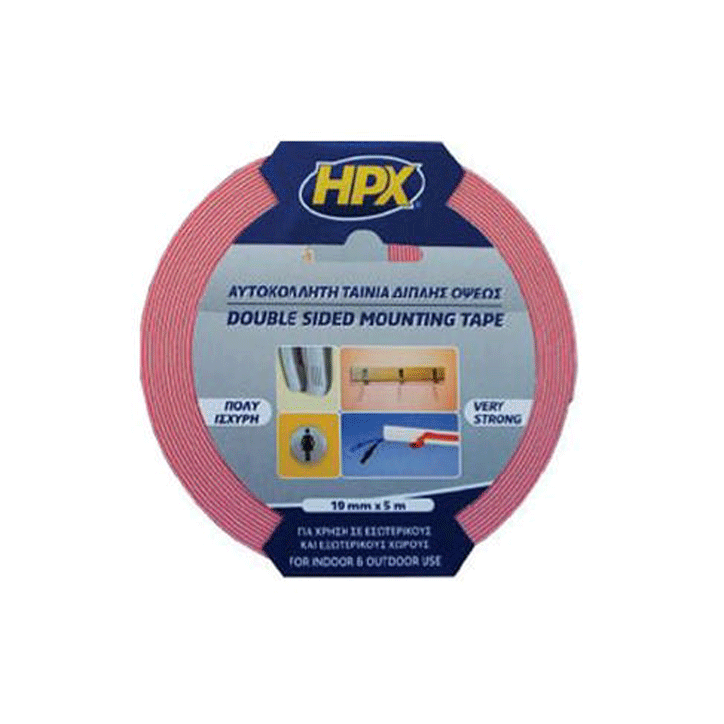 HPX D/FACE TAPE 12MM X 5M 1.0MM