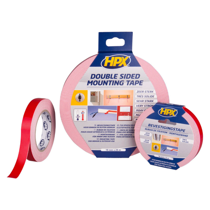 HPX D/FACE TAPE 19MMX5M 1MM