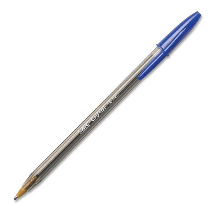 BIG CRYSTAL LARGE PEN 1.6MM- BLUE
