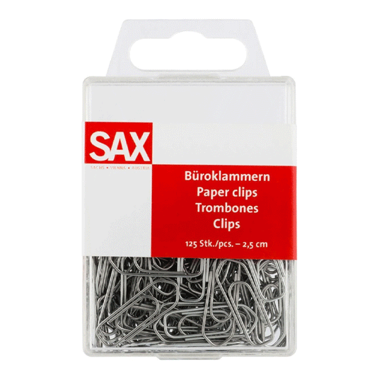 PAPER CLIPS 25MM P125-SLV
