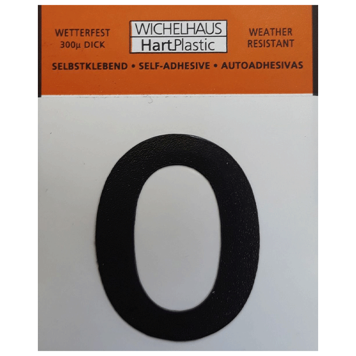 NUMBERS SELF ADHESIVE 3CM NO.0