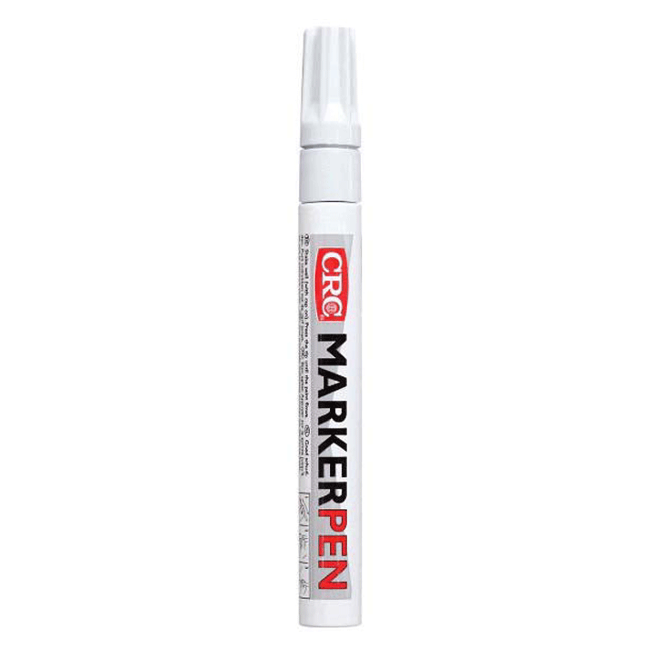 CRC MARKER PEN WHITE IND.