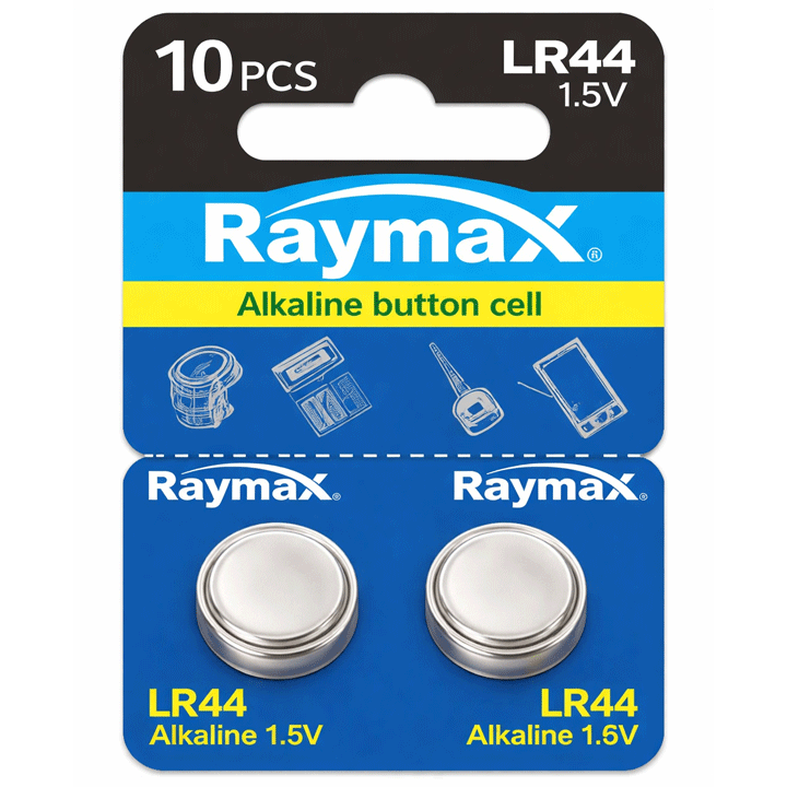 ΜΠΑΤΑΡΙΑ RAYMAX ΑΛΚΑΛΙΚΗ LR44 1.5V