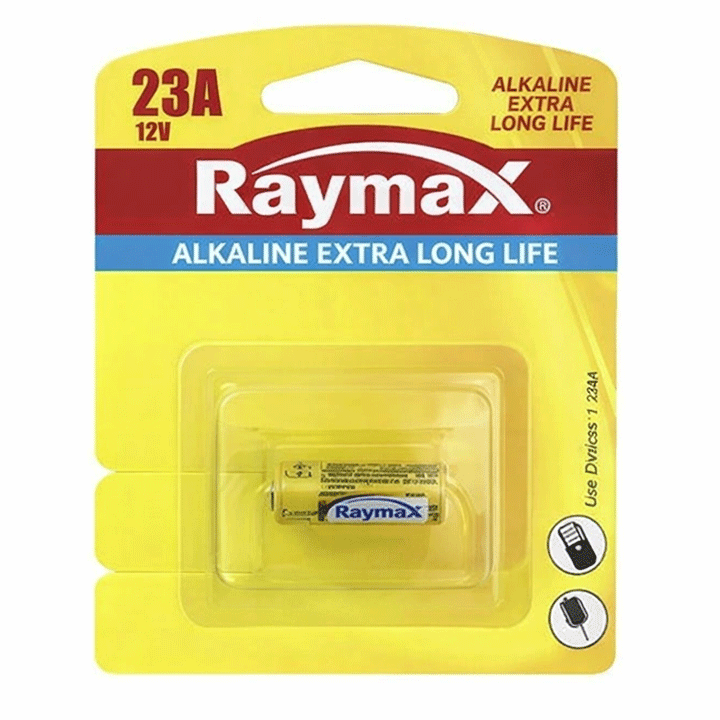 RAYMAX BATERRY ALKALINE 23A 12VOLTS