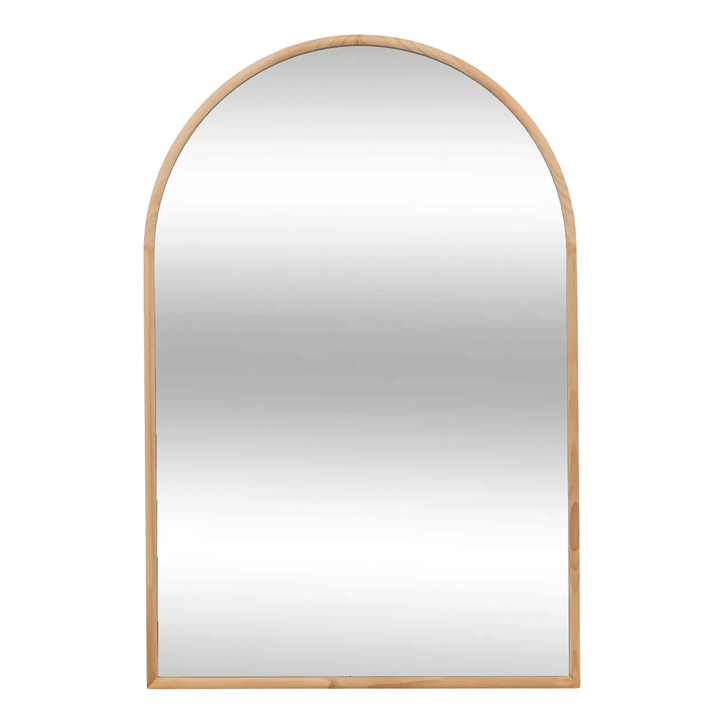 WOOD MIRROR ARCH KIM 60X90