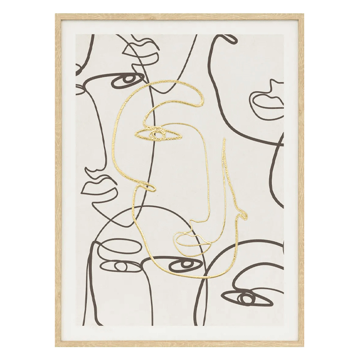 PRINT FRAME FOIL CORALIE 45X60