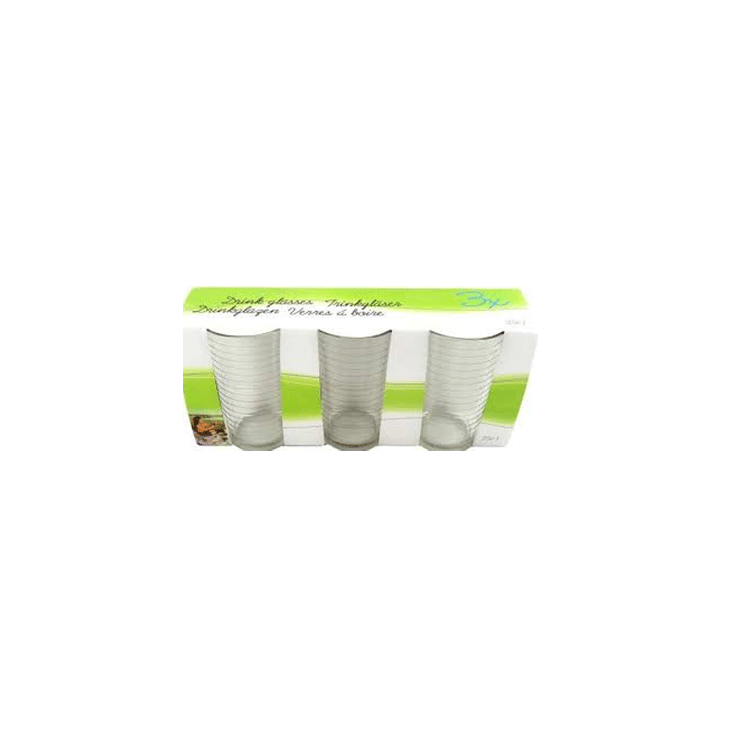 DRINK GLASS 25CL 3PCS