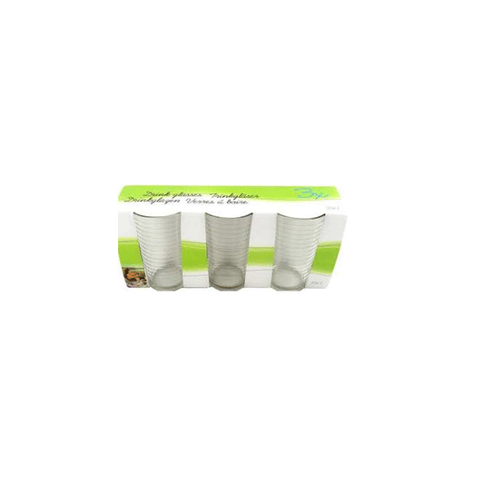 DRINK GLASS 25CL 3PCS