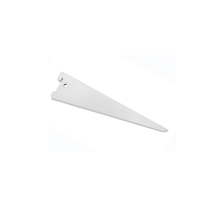 DOUBLE SLOT BRACKET 17CM WHITE
