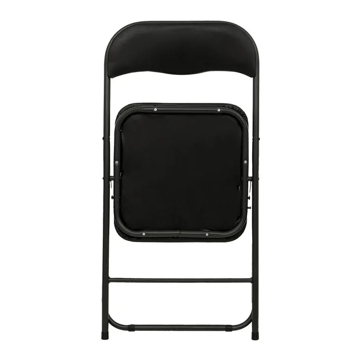 FOLDING CHAIR PU BLACK