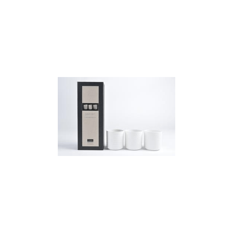 TEALIGHTHOLDER D6.5 SLENDER WHITE 3PCS