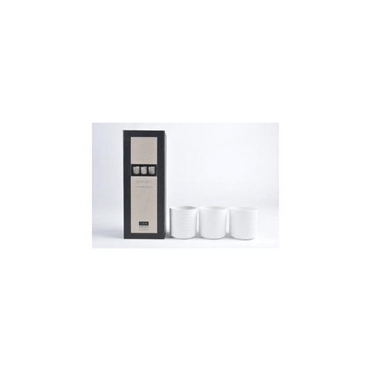 TEALIGHTHOLDER D6.5 SLENDER WHITE 3PCS