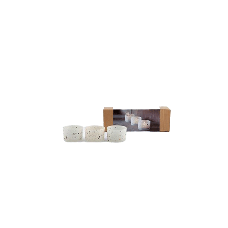 TEALIGHTHOLDER D7.5 ZEN GREYGREE 3PCS