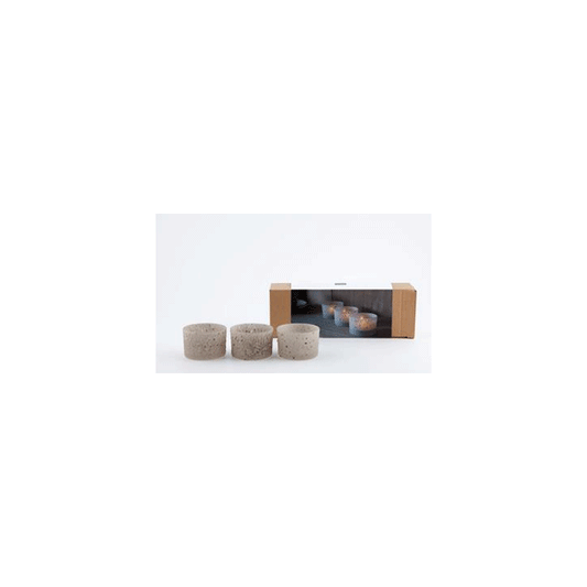 TEALIGHTHOLDER D7.5 ZEN BLACK 3PCS