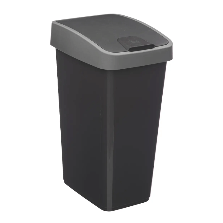 DUSTBIN 2OPENING PLAST 25L