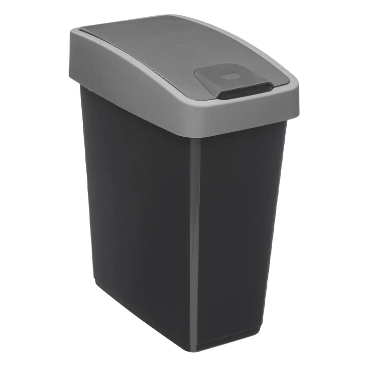 DUSTBIN 2OPENING PLAST 45L