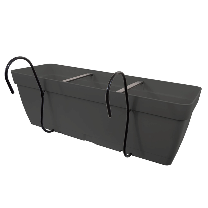 ΓΛΑΣΤΡΑ ΜΕ ΚΥΚΛΩΤΟ 50X17X16CM ΑΝΘΡΑΚΙ