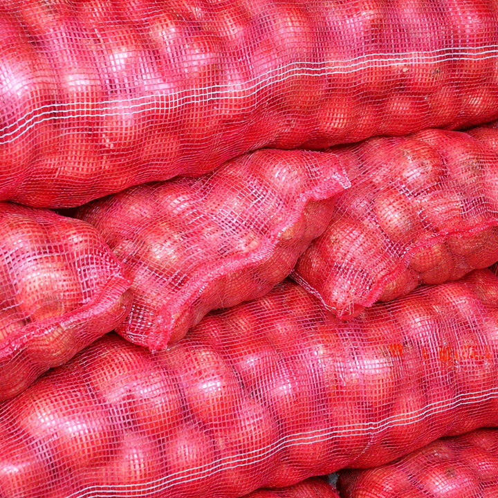 SACKS WIT NETTING RED 41X60CM